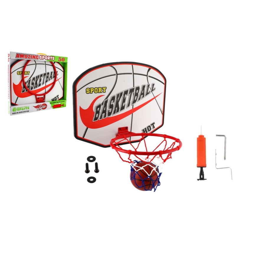 Basketballkorb mit Ball