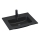 BATH DELUXE 06-060-27-02-00 - Einbauwaschbecken HYGE 61x46 cm Keramik/Schwarz