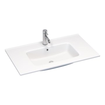 BATH DELUXE 06-080-27-11-00 - Einbauwaschbecken HYGE 81x46 cm Keramik/Weiß