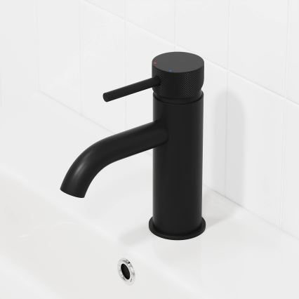 BATH DELUXE 28-005-03-02-00 - Waschbeckenarmatur ANHOLT 15,6 cm matt schwarz