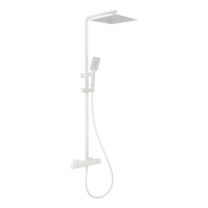 BATH DELUXE 31-120-06-01-00 - Duschgarnitur mit Thermostatarmatur NAESBY mattweiß