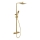 BATH DELUXE 31-120-06-70-00 - Duschgarnitur mit Thermostatarmatur NAESBY gebürstetes Messing
