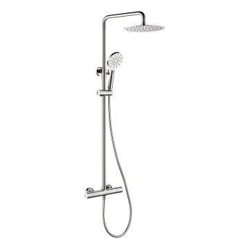 BATH DELUXE 31-120-07-60-00 - Duschgarnitur mit Thermostatarmatur DRAGOR glänzendes Chrom