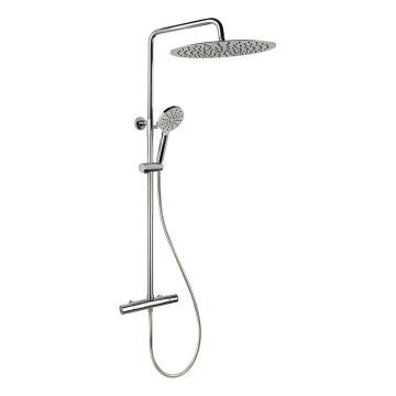 BATH DELUXE 31-120-09-60-00 - Duschgarnitur mit Thermostatarmatur DRAGOR glänzendes Chrom
