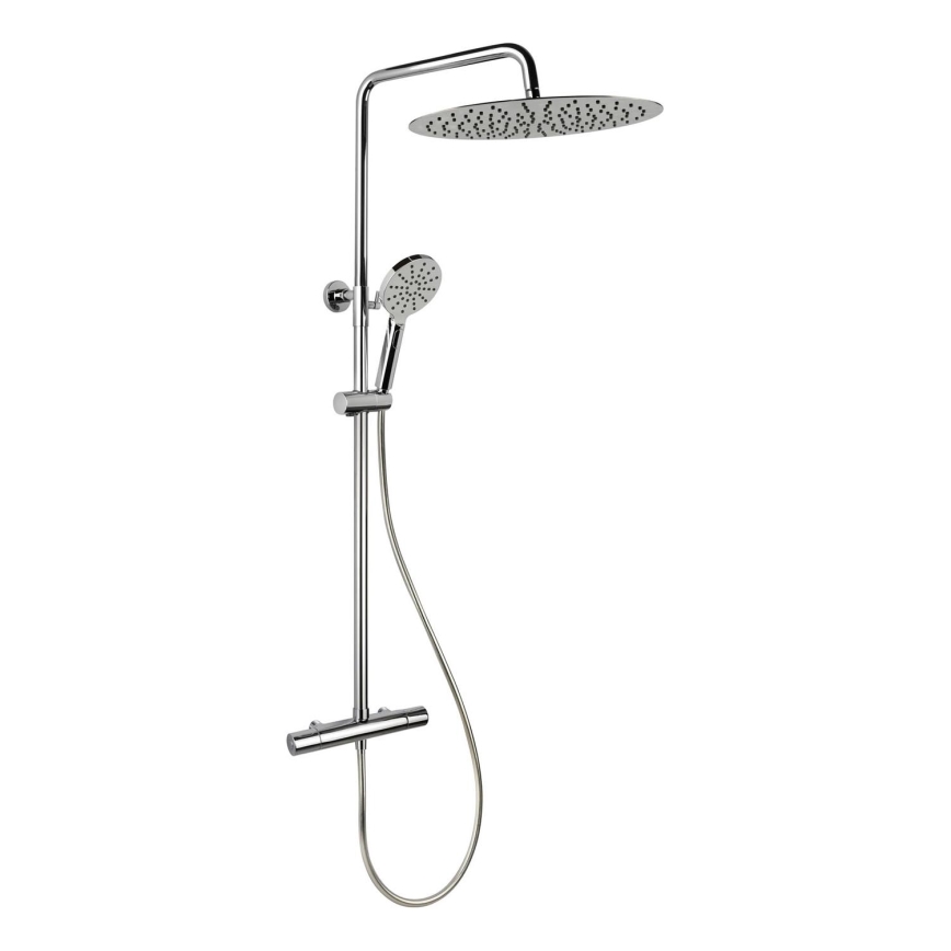 BATH DELUXE 31-120-09-60-00 - Duschgarnitur mit Thermostatarmatur DRAGOR glänzendes Chrom