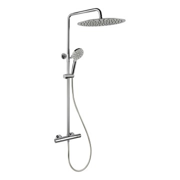 BATH DELUXE 31-120-13-60-00 - Duschgarnitur mit Thermostatarmatur DRAGOR glänzendes Chrom