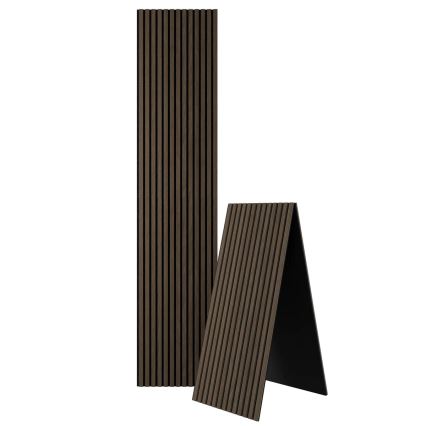 BATH DELUXE 54-240-11-84-12 - Akustikverkleidung VASALUND 240x52 cm Nussbaum