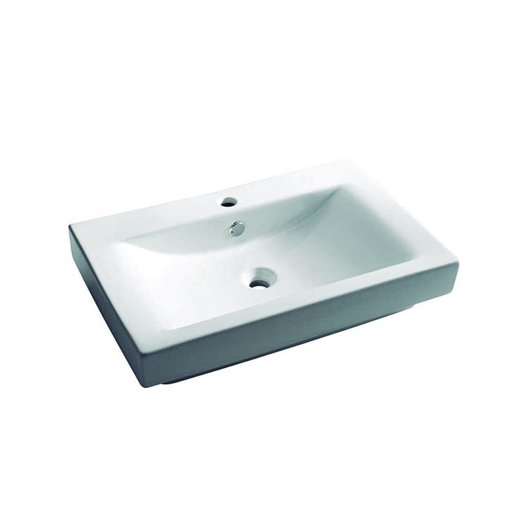 Bathco 0023 - Einbauwaschbecken MANCHESTER 70x45 cm Porzellan/weiß