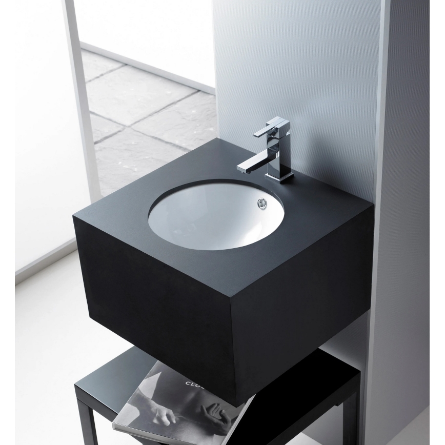 Bathco 0052 - Einbauwaschbecken CERDENA, Durchmesser 38 cm, Porzellan/weiß