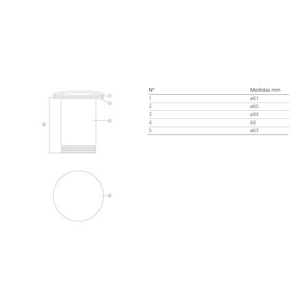 Bathco 0212MT- Waschbeckenablauf ohne Überlauf CLICK-CLACK Ø 6 cm glänzender Chrom / mattweiß