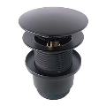 Bathco 0212NE - Waschbecken-Ablaufventil ohne Überlauf CLICK-CLACK Ø 6 cm matt schwarz