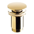 Bathco 0212OR - Waschbeckenablauf ohne Überlauf CLICK-CLACK, Ø 6 cm, gold