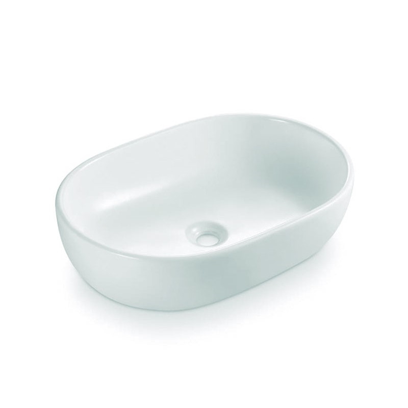 Bathco 4037 - Aufsatzwaschbecken TOULOUSE 59 x 41,5 cm Porzellan/weiß