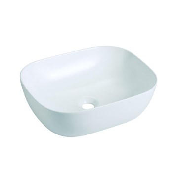 Bathco 4072 - Aufsatzwaschbecken OLEA 49x40 cm Porzellan/weiß