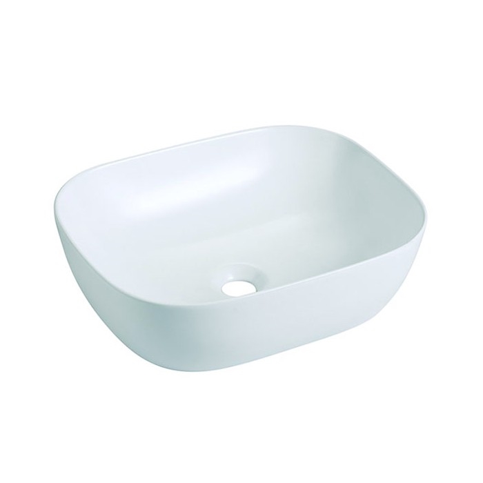 Bathco 4072 - Aufsatzwaschbecken OLEA 49x40 cm Porzellan/weiß