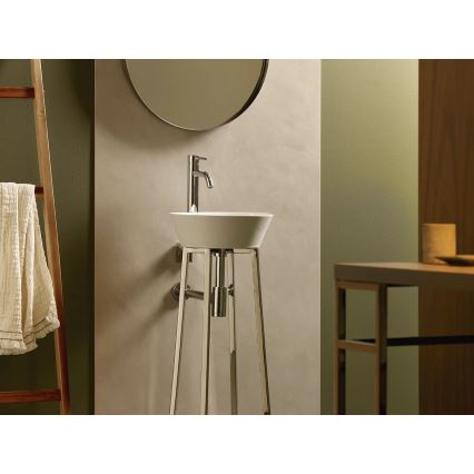 Bathco 8216 - Untergestell für Waschbecken VOLTA 76x40 cm Stahl/hochglänzender Chrom