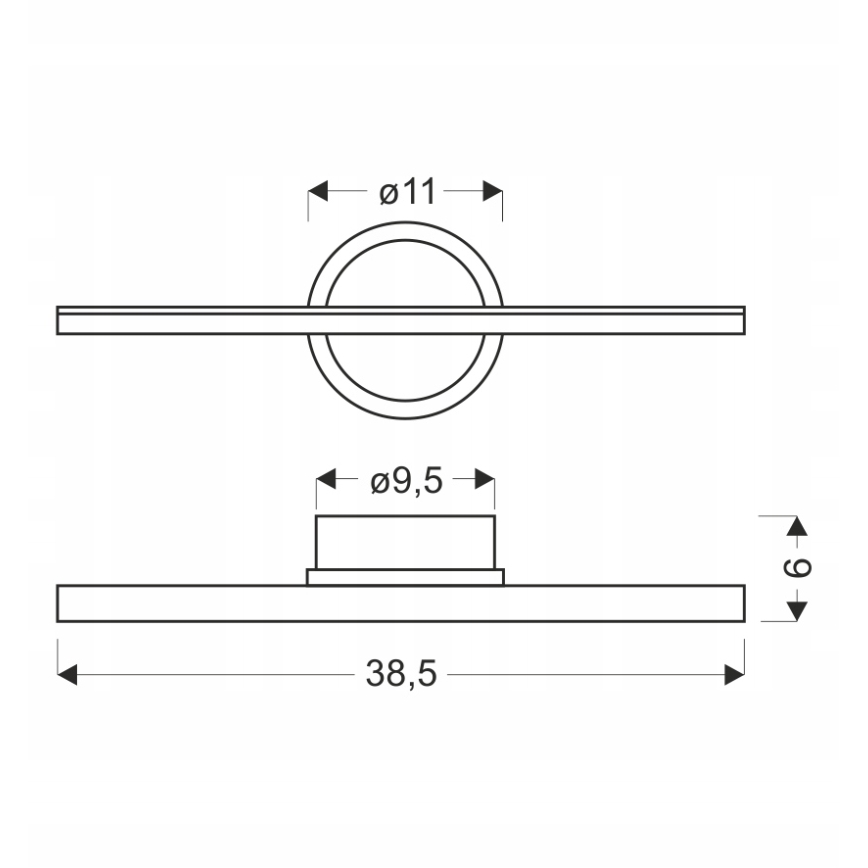 BATUTA LED Wandleuchte 10W 230V beige