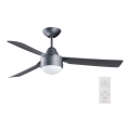 BAYSIDE 531017 - Deckenventilator MEGARA 2×E14/15W/230V Anthrazit + FB