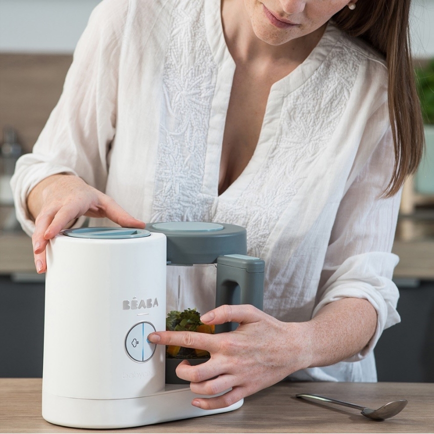 Beaba - 2-in-1 Dampfgarer BABYCOOK NEO, grün/weiß