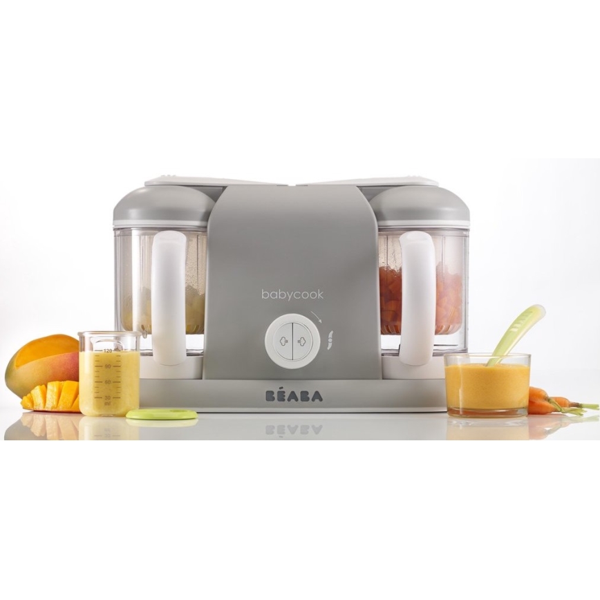 Beaba - Dampfgarer mit Mixer BABYCOOK PLUS grau