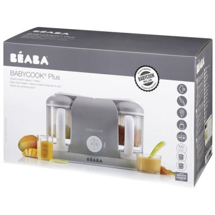 Beaba - Dampfgarer mit Mixer BABYCOOK PLUS grau