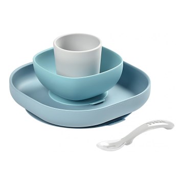 Beaba - Kinder-Geschirrset Jungle 4-teilig