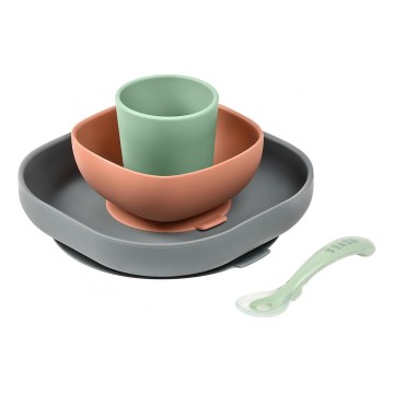 Beaba - Kinder-Geschirrset Mineral 4-teilig