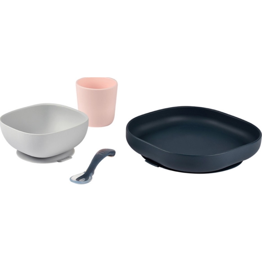Beaba - Kinderbesteck-Set Night Blue, 4-teilig