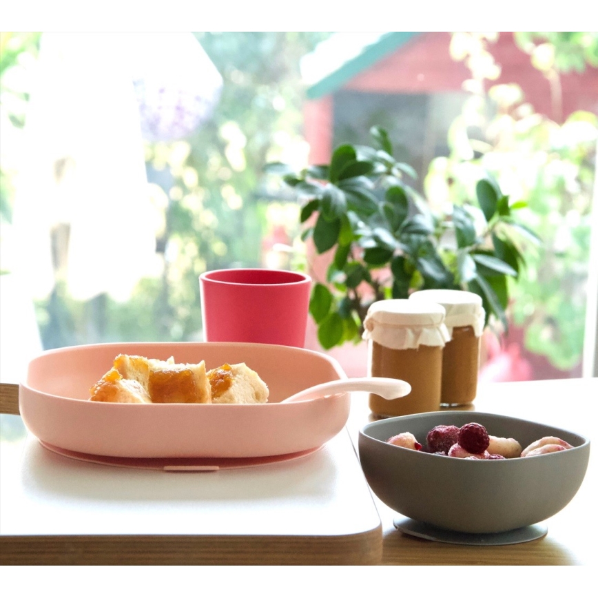 Beaba - Kinderbesteck-Set Pink 4-teilig