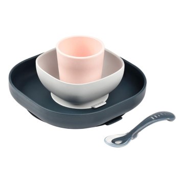 Beaba - Kinderbesteck-Set Night Blue, 4-teilig