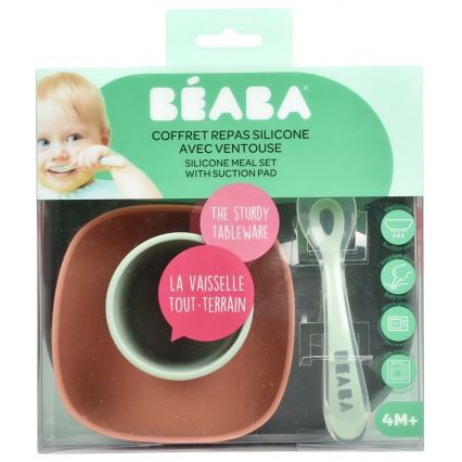 Beaba - Kinder-Geschirrset Mineral 4-teilig