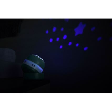 Beaba PIXIE – Projektor mit Melodie, USB (5V), 1300 mAh, grün