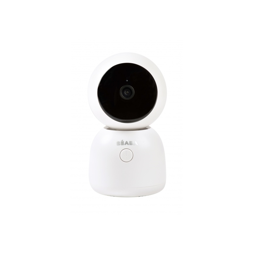 Beaba - Intelligentes, wiederaufladbares Babyphone mit Monitor ZEN NIGHT, 720p, 5 V, 4000 mAh, Wi-Fi, weiß