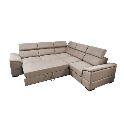 Universelles Ecksofa mit Schlaffunktion und Stauraum GRANADA – Beige