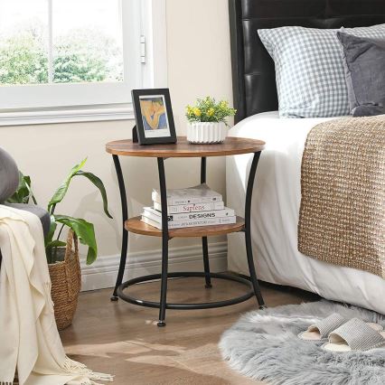 Beistelltisch ELDUR braun/schwarz