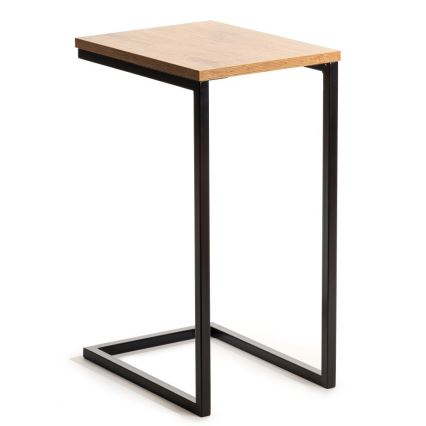 Beistelltisch HELPER 57x40 cm schwarz/braun