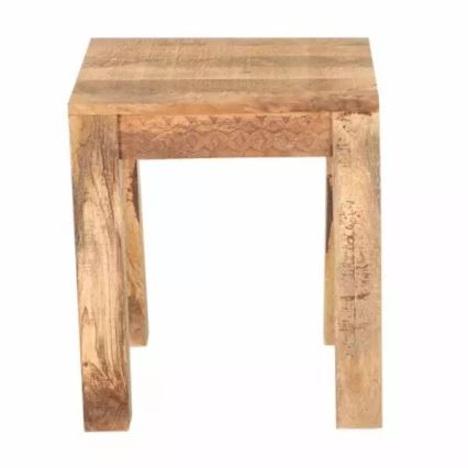 Beistelltisch MANU 40x40 cm Massivholz/Mangoholz