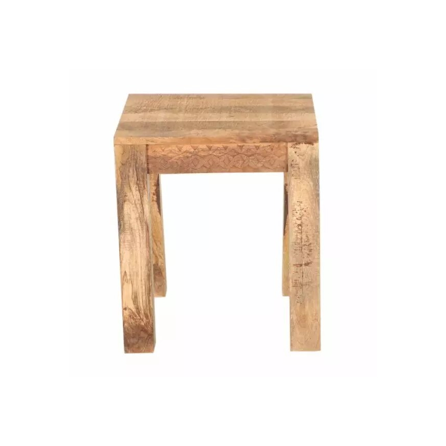 Beistelltisch MANU 40x40 cm Massivholz/Mangoholz