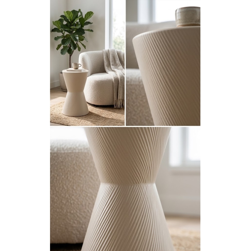 Beistelltisch PETIT Ø 29 cm, cremefarben