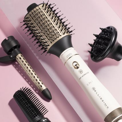 Bellissima 11847 - Heißluftbürste 8-in-1 AIR WONDER 1000W/230V weiß/gold