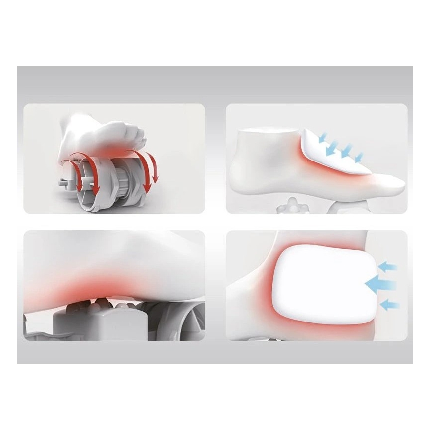 Beper - Fußmassagegerät SHIATSU 36W/230V + Fernbedienung