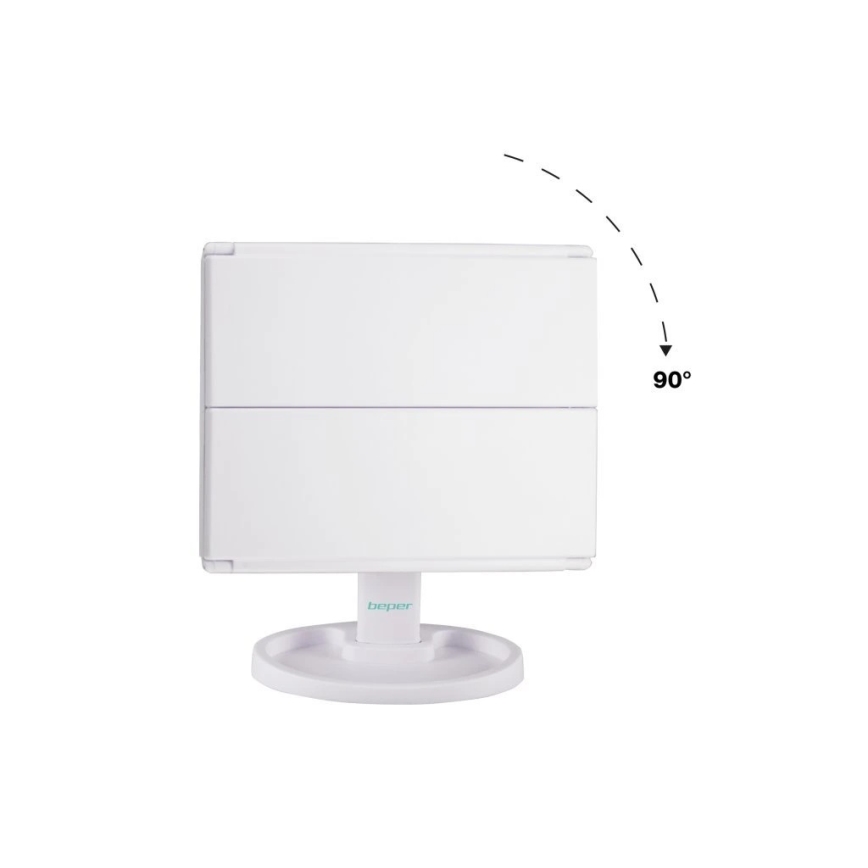 Beper - Kosmetikspiegel mit LED-Beleuchtung 4xAAA/5V