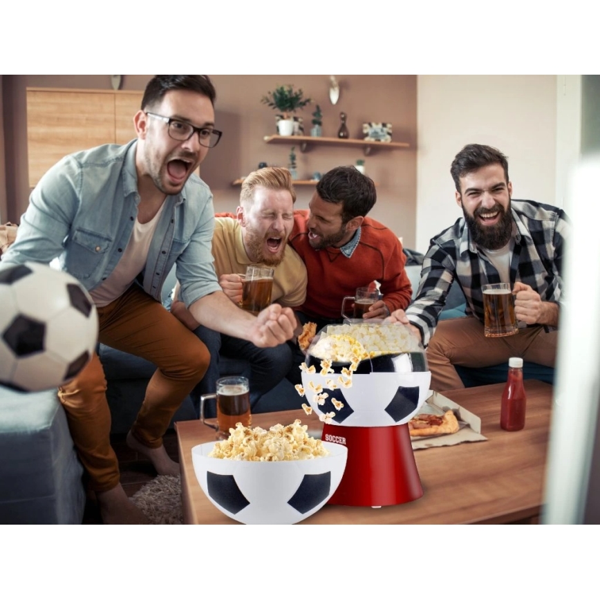 Beper - Popcornmaschine 1200W/230V Fußball/rot