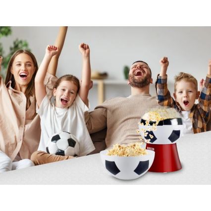 Beper - Popcornmaschine 1200W/230V Fußball/rot