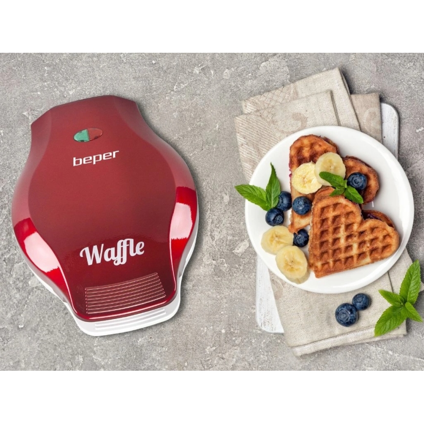 Beper - Waffeleisen 1000W/230V