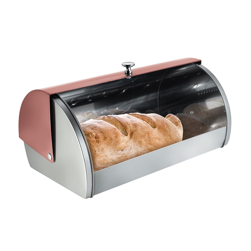 BerlingerHaus - Brotkasten Edelstahl/Roségold