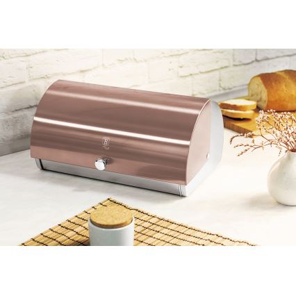 BerlingerHaus - Brotkasten Edelstahl/Roségold