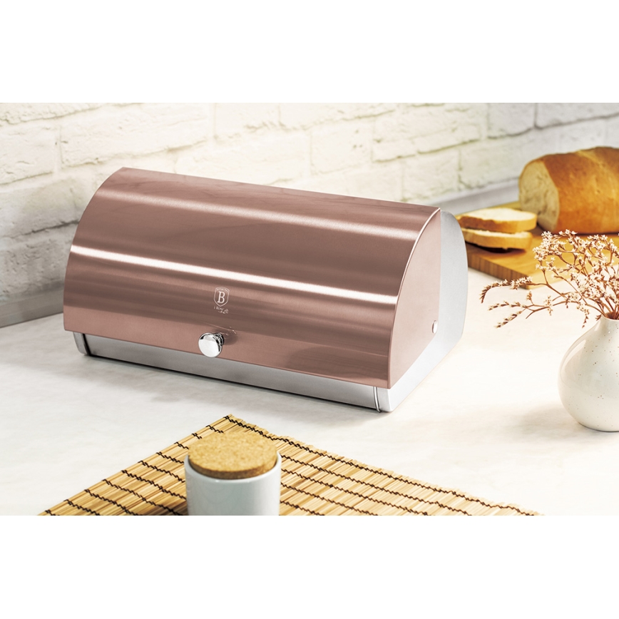 BerlingerHaus - Brotkasten Edelstahl/Roségold