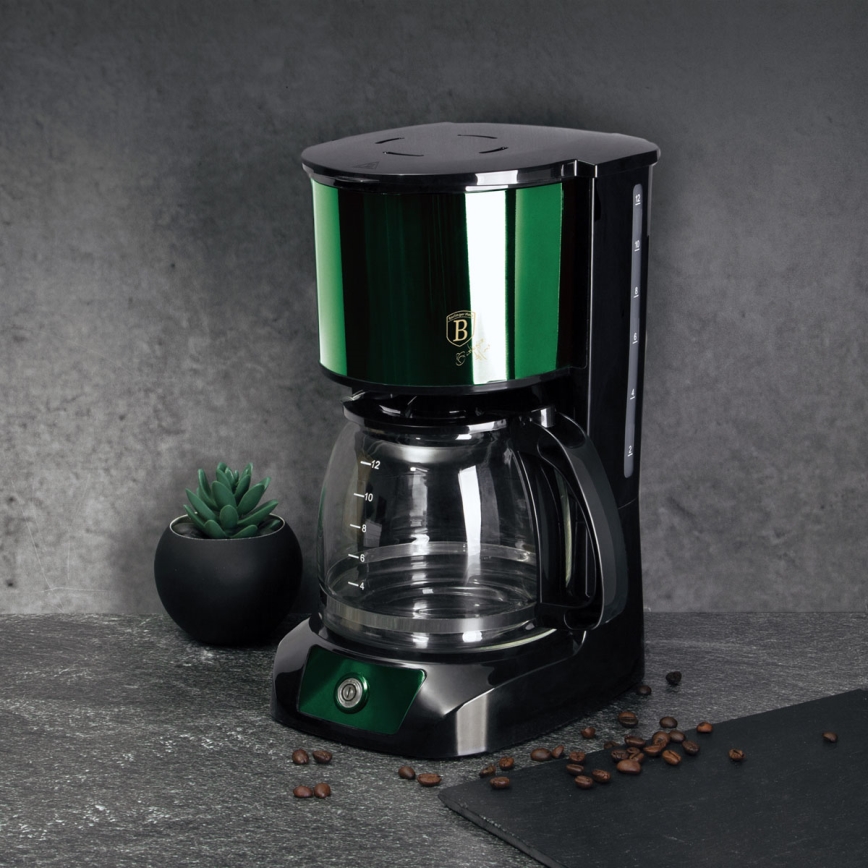BerlingerHaus - Filterkaffeemaschine 1,5 l mit Temperaturerhaltung 800W/230V grün