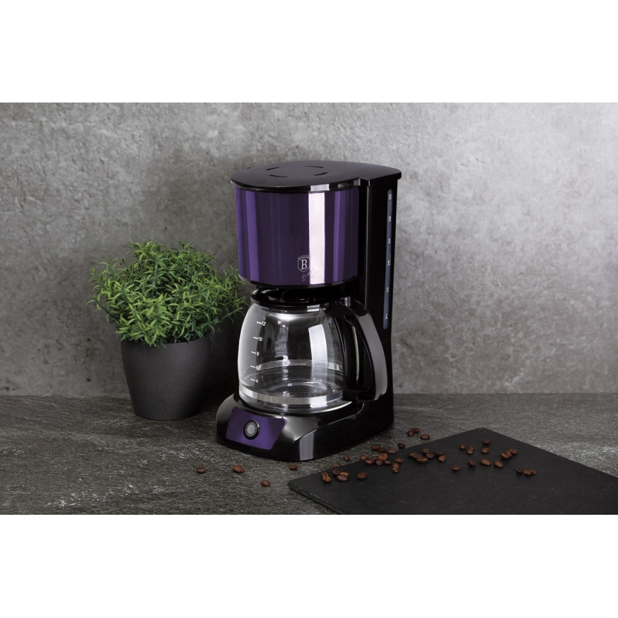 BerlingerHaus - Filterkaffeemaschine 1,5 l mit Warmhaltefunktion lila
